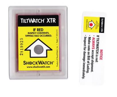 TiltWatch Plus Tilt Indicators - Packability