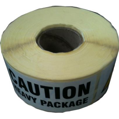 Caution: Heavy Package Label - Packability